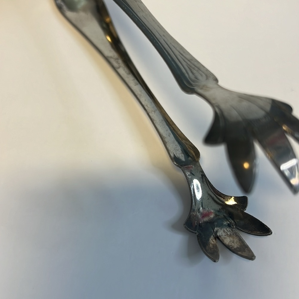 Vintage Sugar Tongs (2),ice tongs, silver, grandma core, formal, dining,vintage. - Picture 8 of 10